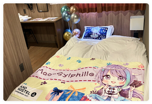 個人VTuberのコラボルームの様子